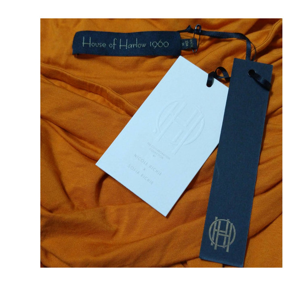 House of Harlow 1960 x Sofia Richie Sosa Jumpsuit in Rich Orange Size XS - Picture 15 of 15